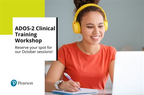 This is a multiple-step process 1) attend the ADOS-2 Training for Clinicians, 2) attend an ADOS-2 Research Training, and 3) establish reliability on the measure at the 80 level. . Pearson ados training